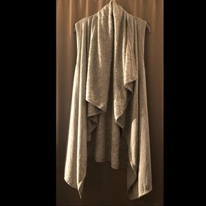 Michael Farrell Fleece Long Duster Vest w/Pockets